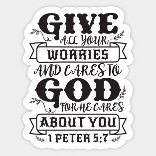 1 Peter 5:7 Sticker